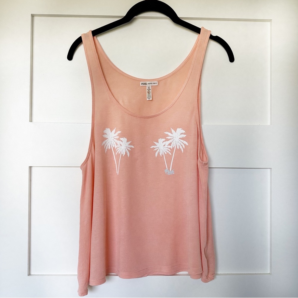 VS PINK Palm Tree Tank Top